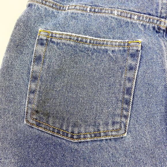 Distressed Jean Skirt H&M Womens Cut Off Blue Denim Size 6 - Picture 11 of 12